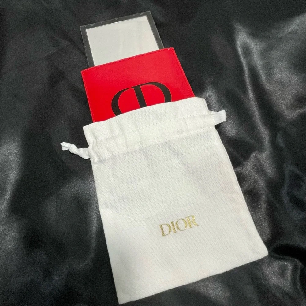 Dior Beaute Mirror with Red/Black Pouch and White CD bag - Limited edition, *NEW - Picture 4 of 4